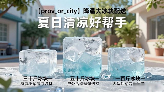 吴江降温大冰块配送_海鲜排档降温解决方案_高温天气大冰块配送